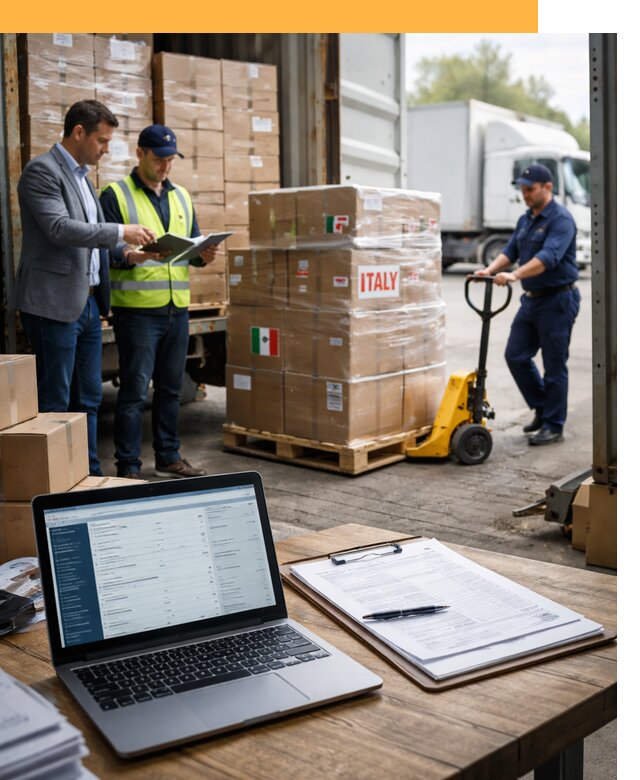 Доставка грузов из Италии: морские и авиаперевозки от 18479