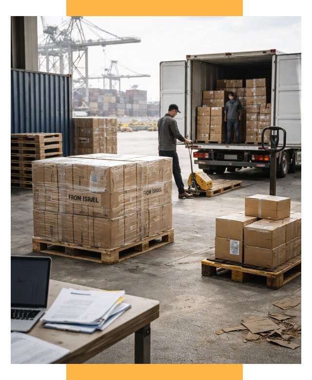 Доставка грузов из Израиля от 15399 р., логистика от СетСервис-Мрз