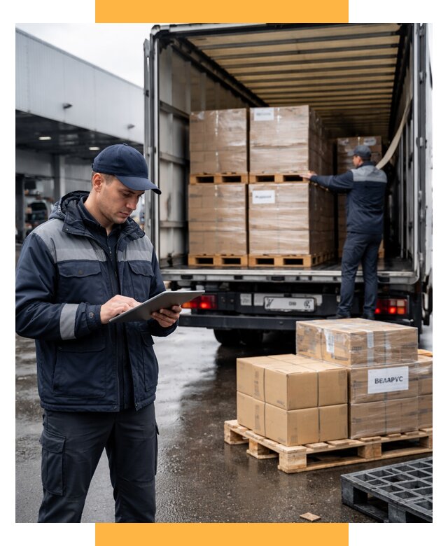 Доставка грузов из Беларуси от 15399 р. логистика СетСервис-Мрз