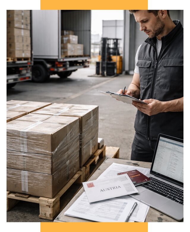 Доставка в Австрию от 66729 р. Логистика и экспорт СетСервис-Мрз