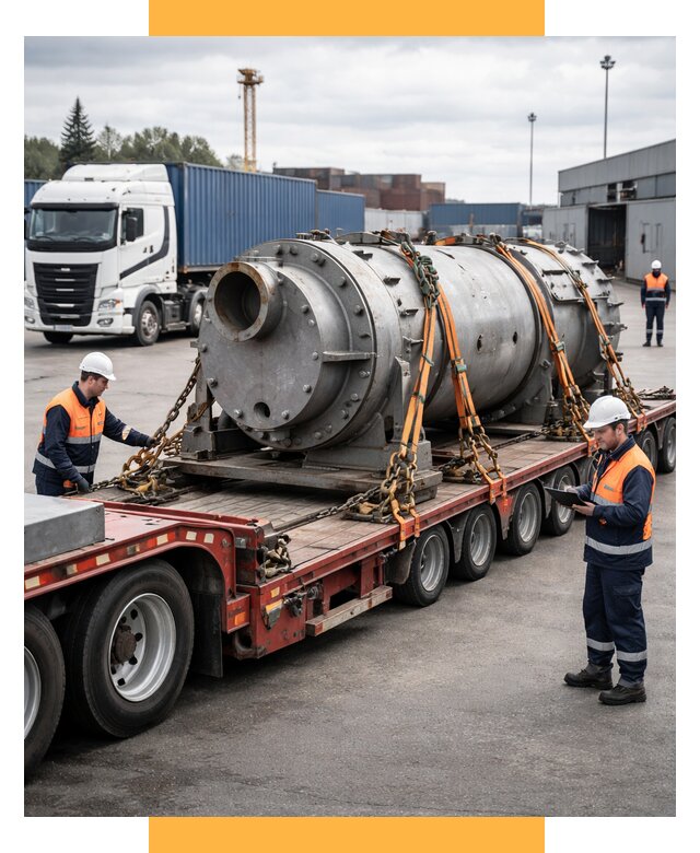 Перевозка тяжеловесных грузов под ключ от 153990 р. | СетСервис-Мрз