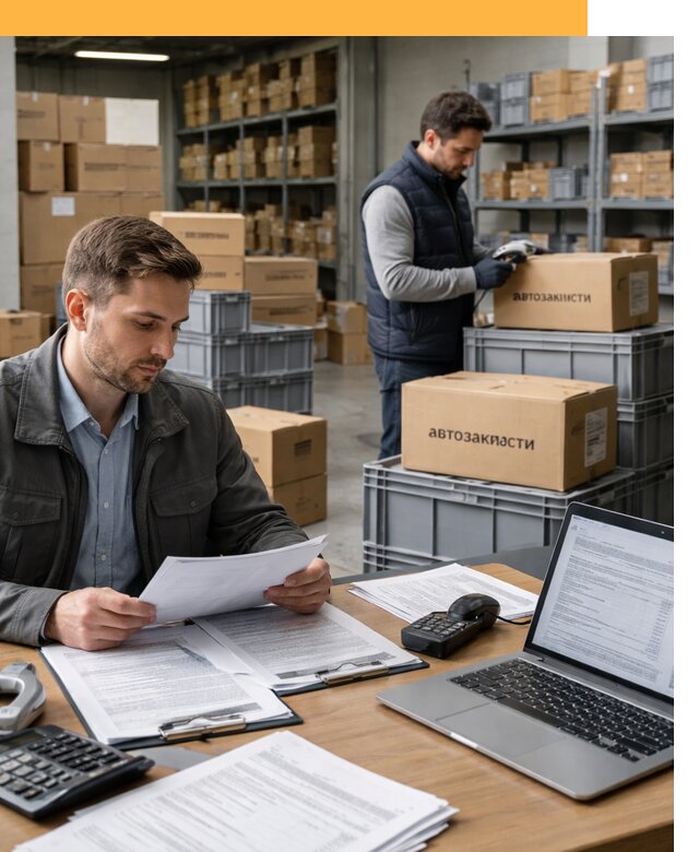 Таможенное оформление автозапчастей по выгодным тарифам от 8726